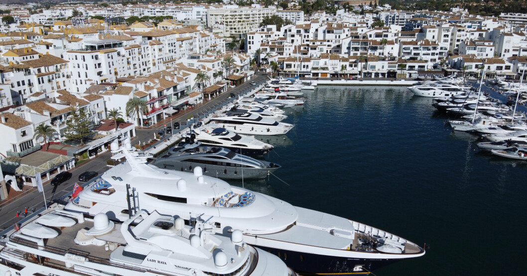 Puerto Banus i Marbella - en attraktiv plats för förmögna utlandssvenskar på solkusten.