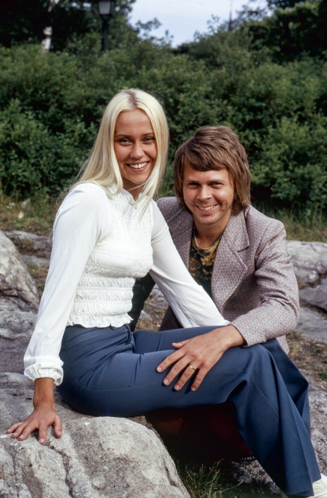 Björn Ulvaeus berättar om kärleken till Agnetha Fältskog. Fotografiet är från 1971.