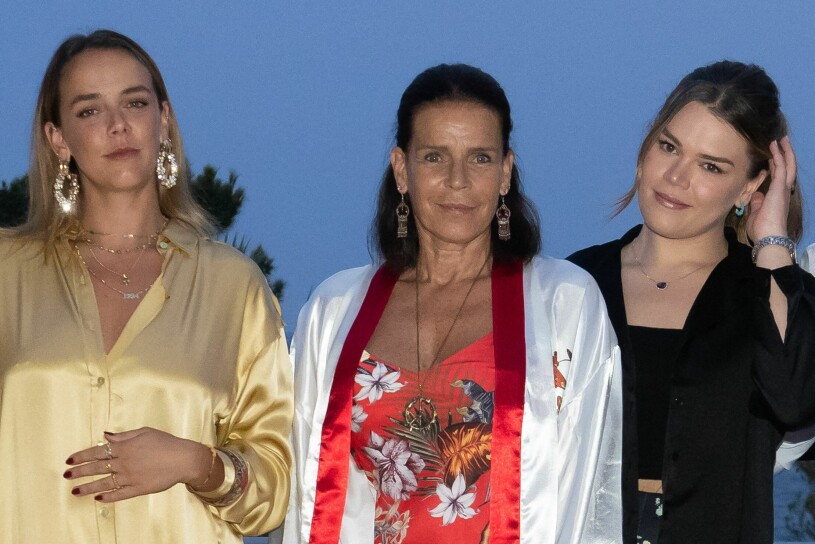 Prinsessan Stéphanie med sina döttrar Pauline och Camille. Prinsessan Stéphanie barn Pauline Ducruet Camille Gottlieb