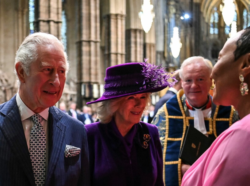 Prins Charles och hertiginnan Camilla vid Commonwealth Day