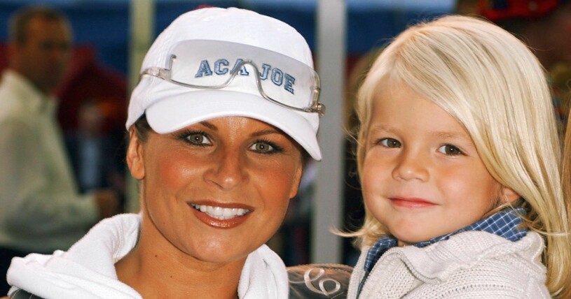 Carola Häggkvist och sonen Amadeus, här 4 år. Carola Häggkvist och sonen Amadeus Sögaard