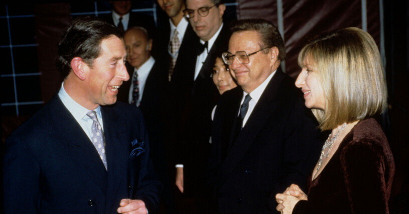 ”Delighted!” Prins Charles mötte Barbra Streisand i New York.