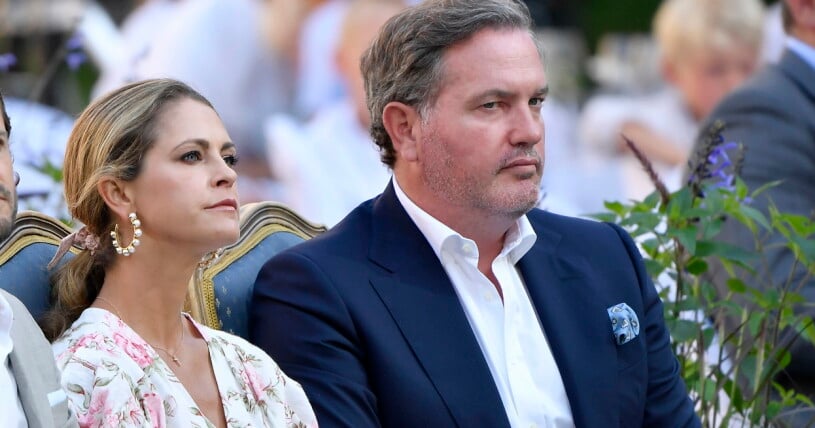 Varningen kan påverka Madeleine och Chris! Christopher O'Neill och prinsessan Madeleine i samband med firandet av Victoriadagen på Sollidens Slott på Öland.