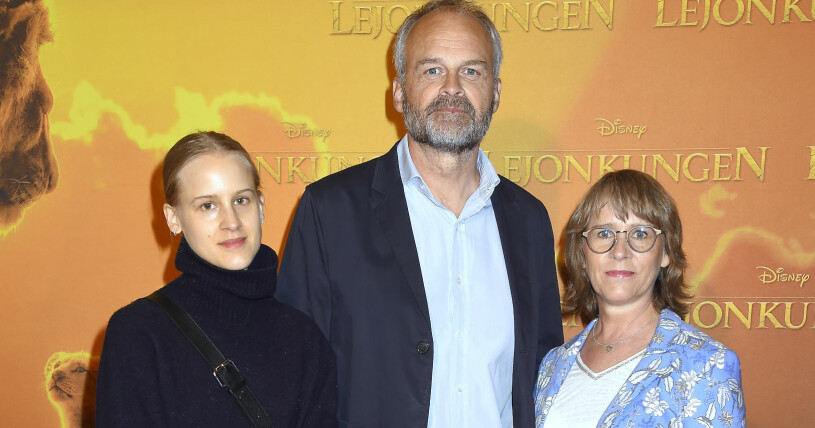 Josefin Rheborg med pappa Johan Rheborg och mamma Kristina Rheborg, 2019. Josefin Rheborg, Johan Rheborg och Kristina Rheborg