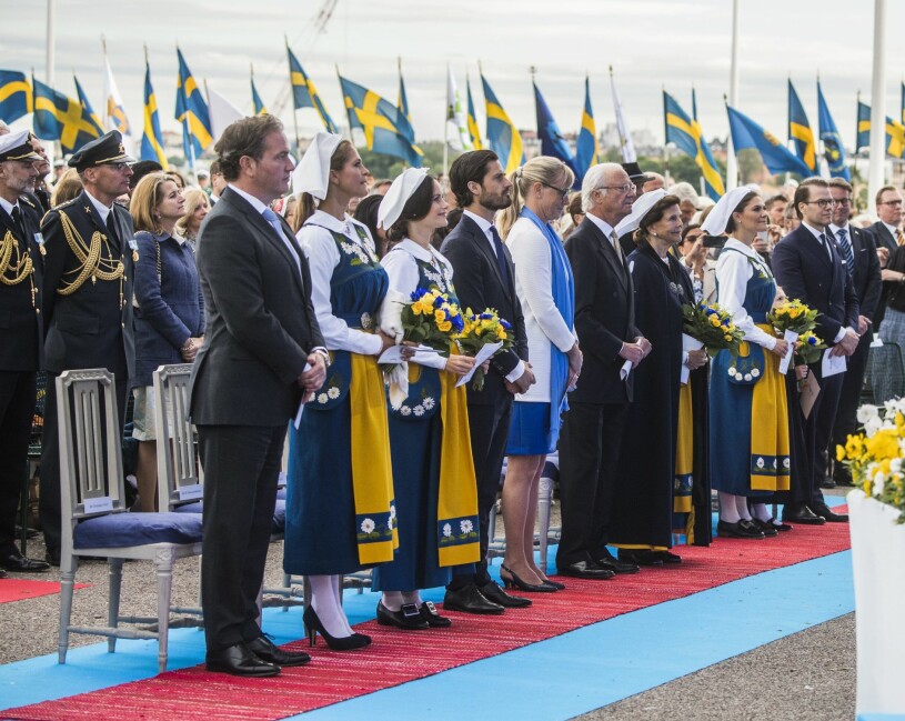 Nationaldagen är en av de högtider när hela kungafamiljen samlas. Kungafamiljen Sollidenscenen Skansen Nationaldagen