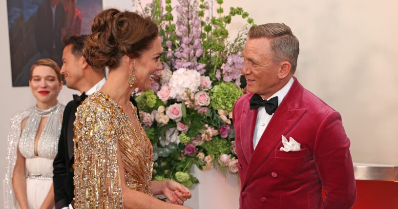 Hertiginnan med självaste James Bond, eller Daniel Craig om man så vill. Kate Middleton och Daniel Craig