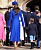 Kate i blå kappa och prins Louis i kortbyxor vid brittiska kungafamiljens påskfirande 2023