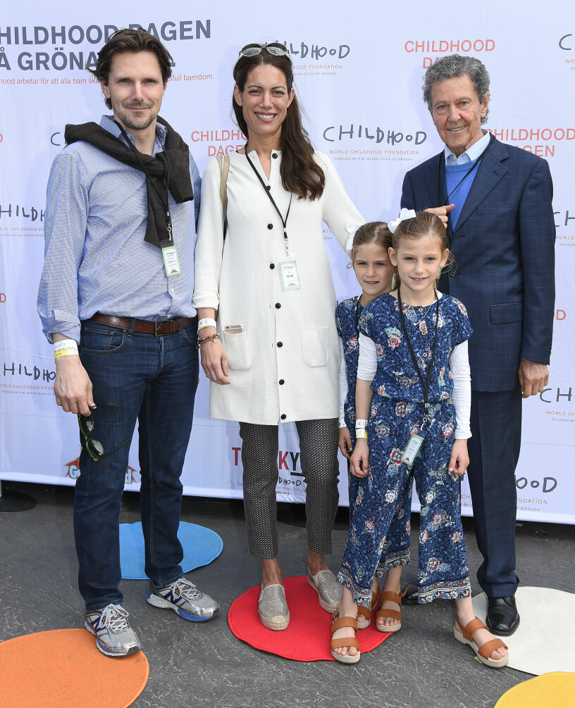 Walther Sommerlath 2016 med sonen Patrick, tidigare svärdottern Maline och barnbarnen Anaïs och Chloé. Walther Sommerlath Patrick Sommerlath Maline Sommerlath barnen Anais Chloé