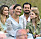 Prinsessan Sofia, kronprinsessan Victoria och prinsessan Estelle under Solliden Sessions 2022 med Jill Johnson