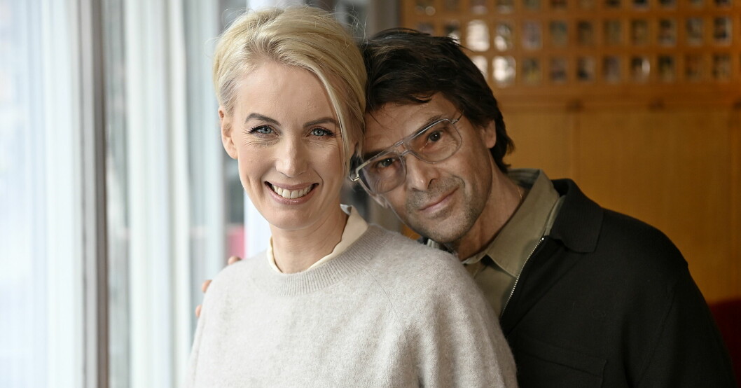 Jenny Strömstedt, här med maken Niklas Strömstedt, avslöjar att hon älskar mintchoklad. Jenny Strömstedt med maken Niklas Strömstedt