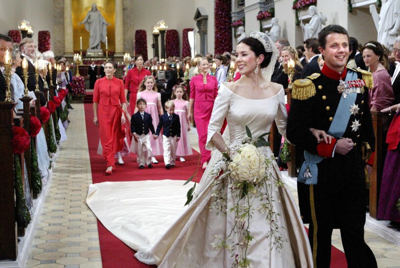 Dagen då Mary blev Danmarks kronprinsessa. Kronprinsessan Mary och kronprins Frederik Bröllop 2004