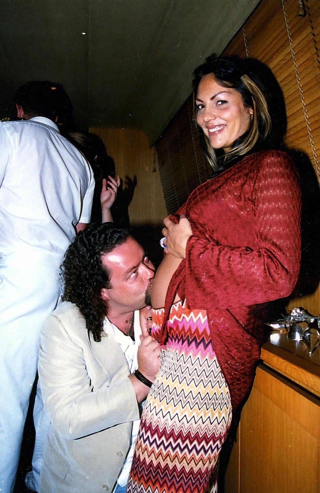 Hermine och Alastar, när de väntade dottern Allegra. Hermine och Alastar, när de väntade dottern Allegra.