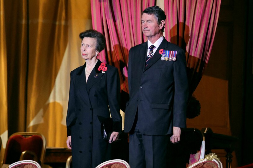 Prinsessan Anne och Vice Admiral Sir Timothy Laurence.