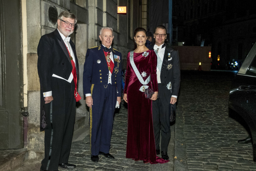 Wow! Kronprinsessparet med Björn von Sydow och Sverker Göranson. Björn von Sydow, Sverker Göranson, kronprinsessan Victoria och prins Daniel