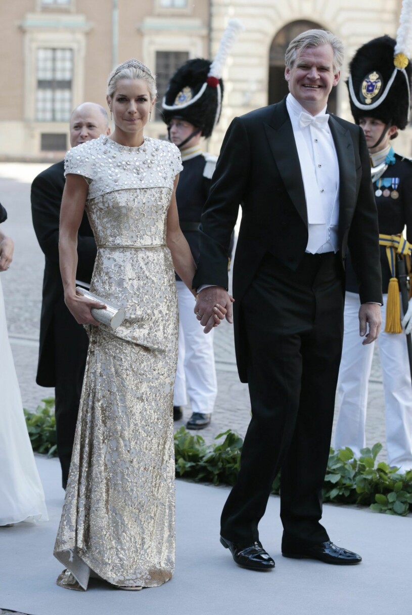 Celina Midelfart på prinsessan Madeleine och Chris O’Neills bröllop.