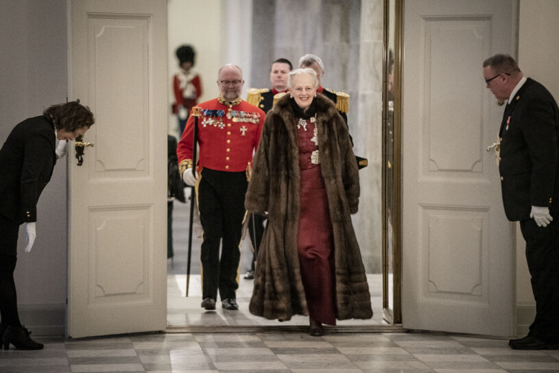 Drottning Margrethe på Christiansborg januari 2023