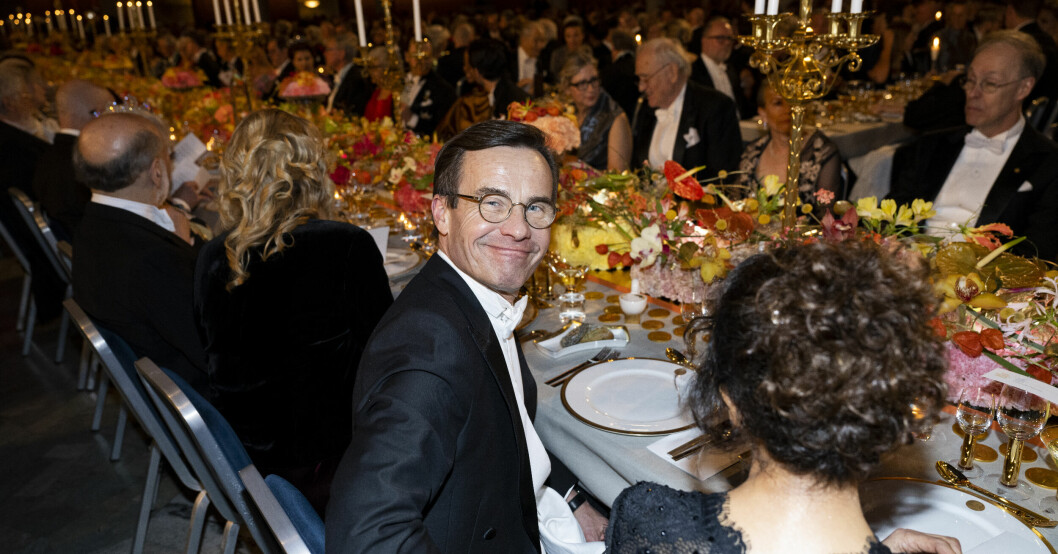 Ulf Kristersson på Nobelfesten 2022