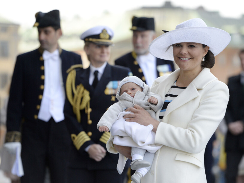 När prins Oscar mötte svenska folket. Prins Oscar Kronprinsessan Victoria Kungens 70-årsdag