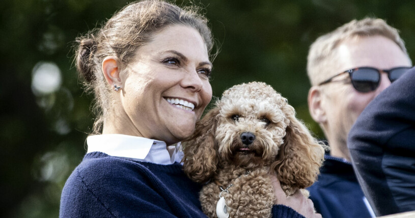 När kronprinsessan Victoria är ute på hundvänliga uppdrag tar hon gärna med Rio! Kronprinsessan Victoria och hunden Rio vid Södra Fladens våtmark när hon besöker Ålö och Utö