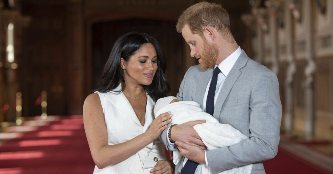 Meghan Markle och prins Harry fick Archie tre år efter den första träffen. Foto: Meghan Markle, prins Harry och Archie Harrison