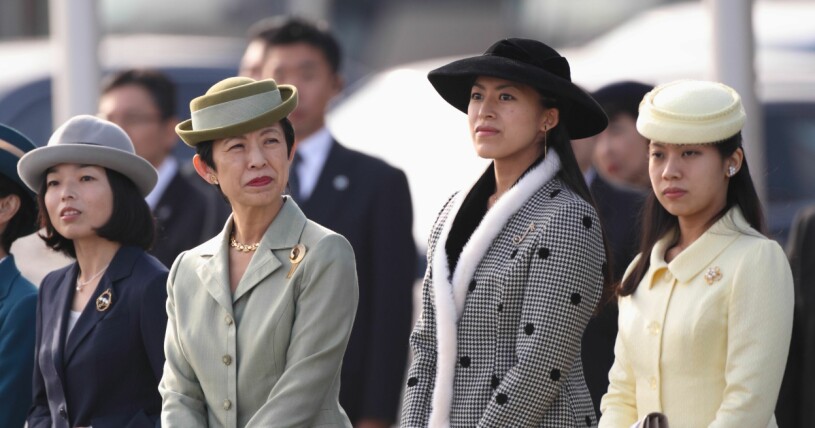 Prinsessan Yoko (till vänster) har drabbats av covid-19. Här tillsammans med prinsessan Hisako, prinsessan Tsuguko och prinsessan Noriko.