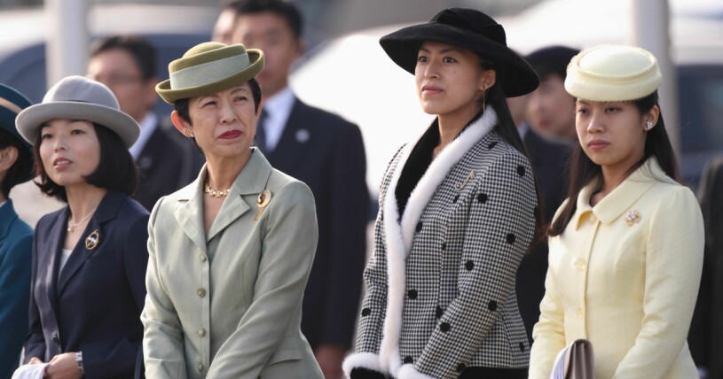 Prinsessan Yoko (till vänster) har drabbats av covid-19. Här tillsammans med prinsessan Hisako, prinsessan Tsuguko och prinsessan Noriko. Prinsessan Yoko, prinsessan Hisako, prinsessan Tsuguko och prinsessan Noriko
