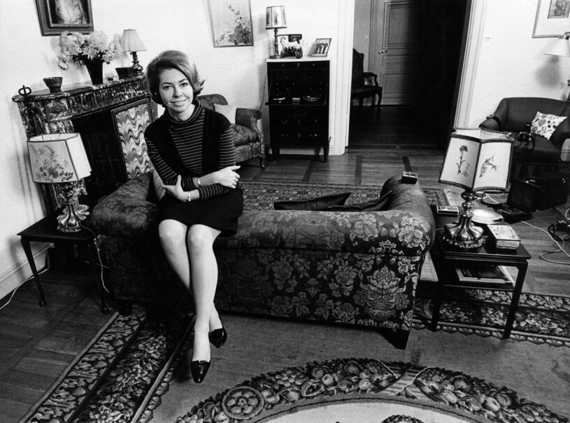 Så här såg det ut hemma hos prinsessan Christina på den tiden hon bodde på Stockholms slott. Retrobild på prinsessan Christina i hennes våning på Stockholms slott