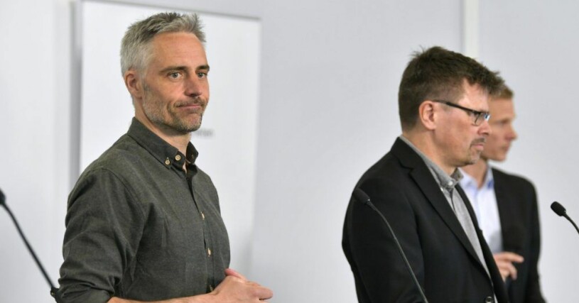 Anders Wallensten fick ofta stå i centrum under de dagliga presskonferenserna.