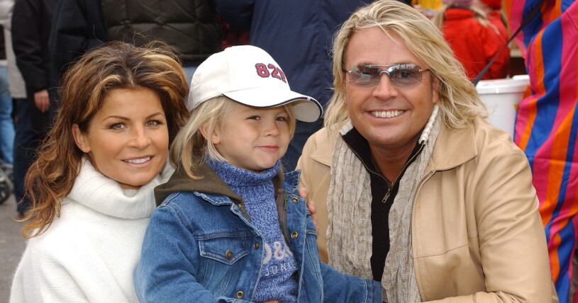 Amadeus, här fem år gammal, med mamma Carola och pappa Runar. Carola Häggkvist, Amadeus Sögaard och Runar Sögaard