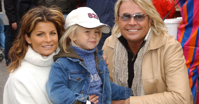 Carola och Runar med sonen Amadeus.