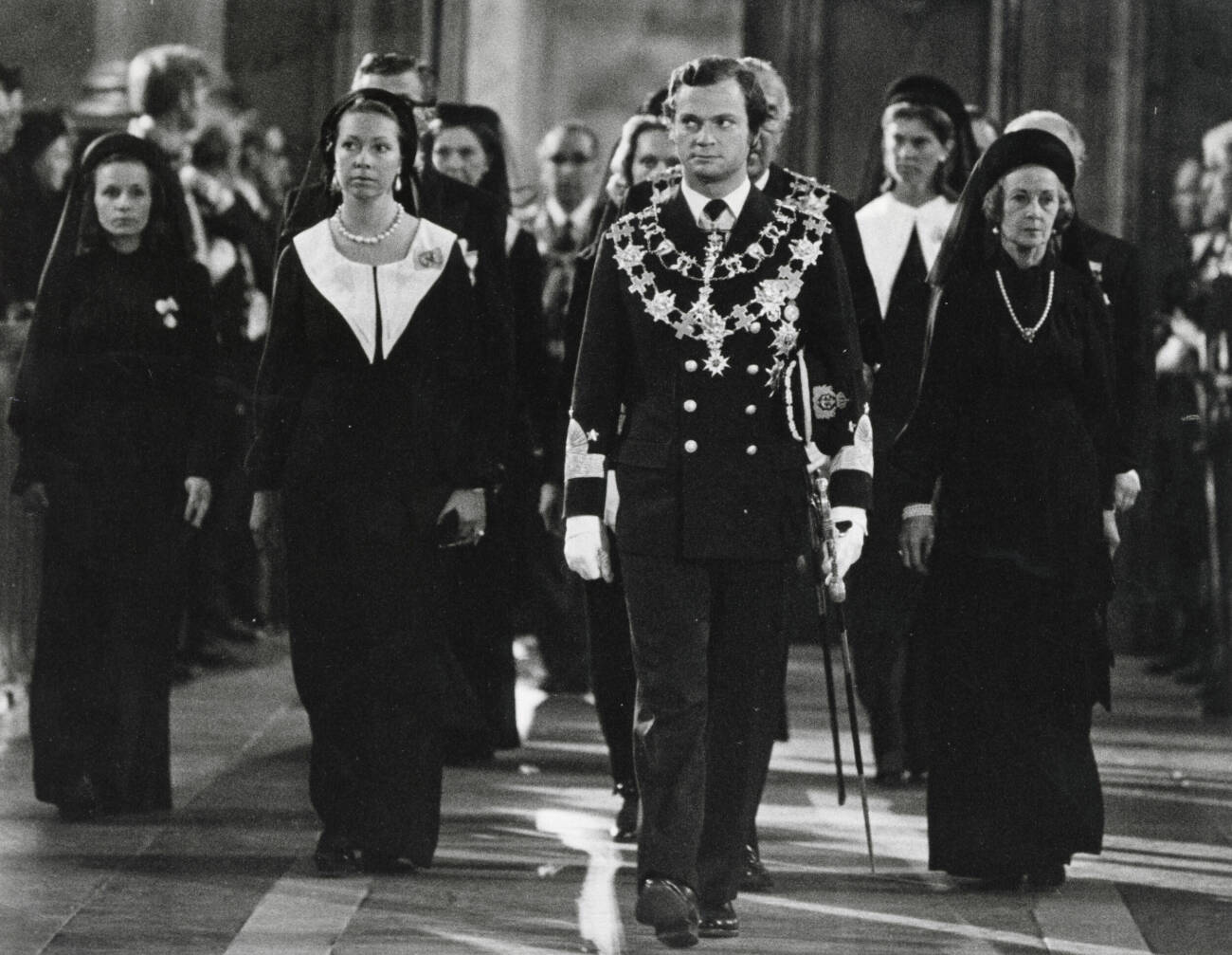 Kung Carl XVI Gustaf, prinsessan Christina, trontillträdet 15 september 1973