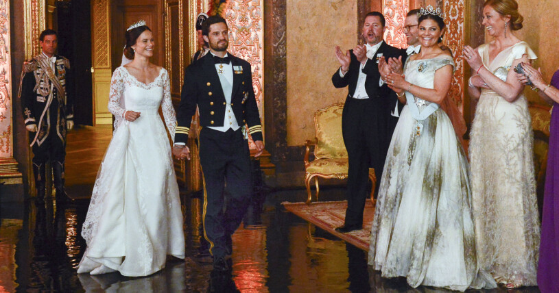 Victoria bar samma fantastiska klänning på sin brors bröllop! Prinsessan Sofia, prins Carl Philip bröllop 2015