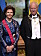 Kungen och drottning Silvia på presidentens statsbankett under sitt statsbesök i Estland 2023