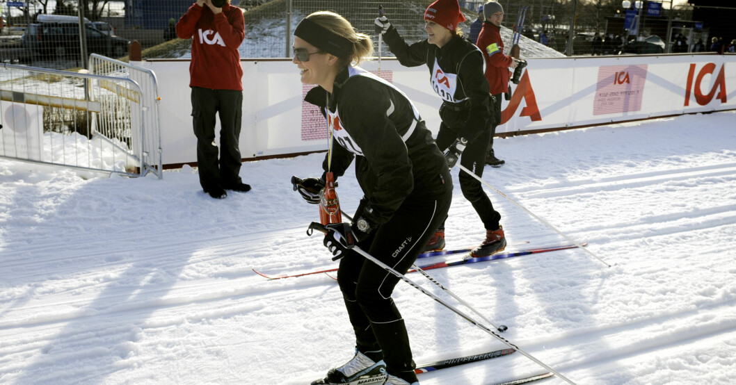 Så här såg det ut när prinsessan Madeleine åkte Tjejvasan 2008. Prinsessan Madeleine