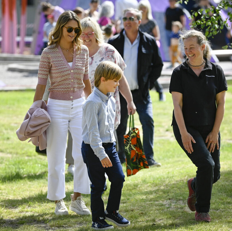 Hertig Nicolas, nyss fyllda sju. Prins Nicolas, prinsessan Madeleine och Chris O’Neill på besök på Skuleberget och i Nicolas hertigdöme Ångermanland