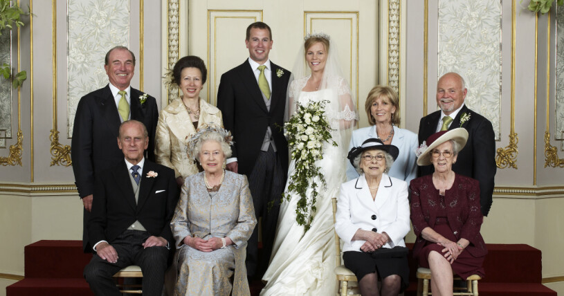 Peter Phillips och Autumn gifte sig 2008 och var gifta i 13 år. Peter Phillips, Autumn, prins Philip, drottning Elizabeth