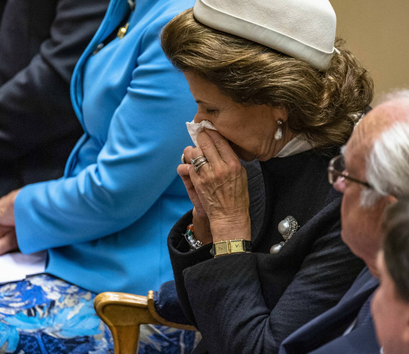 Drottning Silvia förkyld vid riksmötet 2022