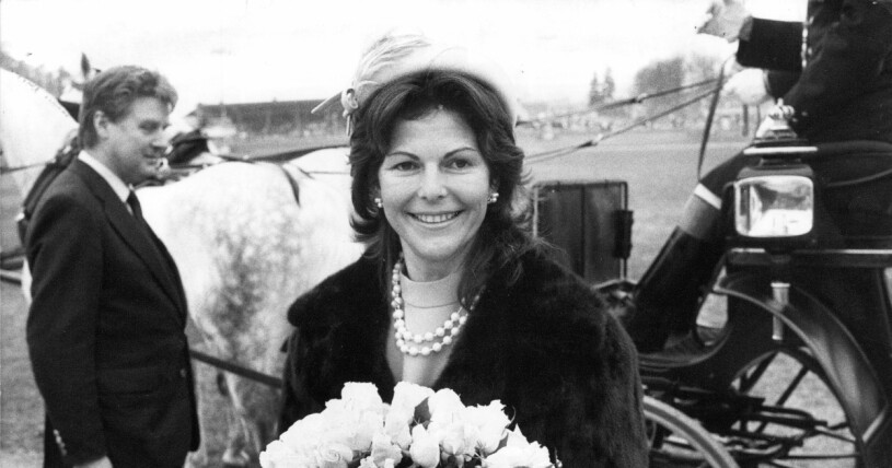 Drottning Silvia 1983, här börjar det likna dagens frisyr mer. Drottning Silvia 1983