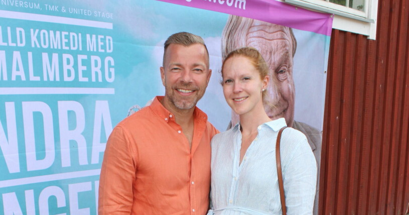 Casper Janebrink med flickvännen Therese Andersson. Casper Janebrink och Therese Andersson
