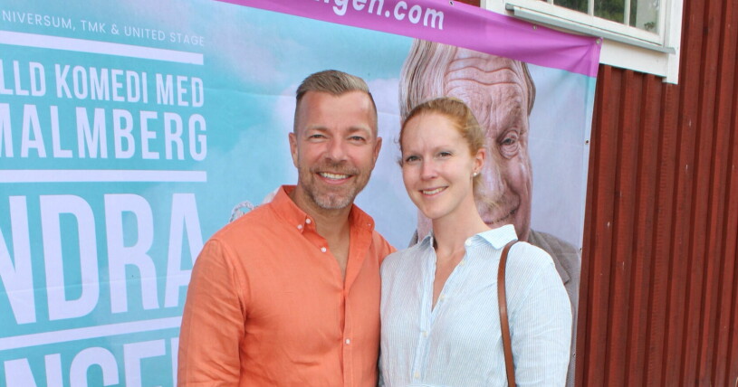 Casper Janebrink med kärleken Therese Andersson. Casper Janebrink och Therese Andersson