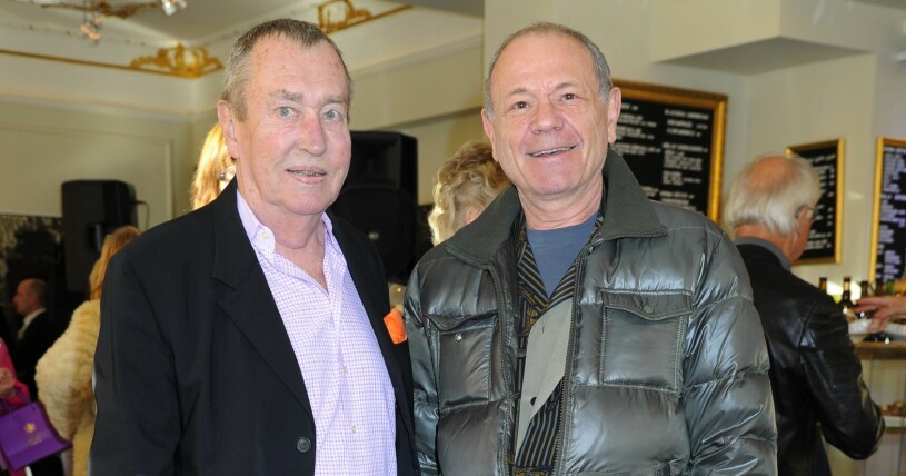 Ulf Ekelund och maken Lajos Nagy, 2014. Foto: Ulf Ekelund och Lajos Nagy på invigning av Karla kafé