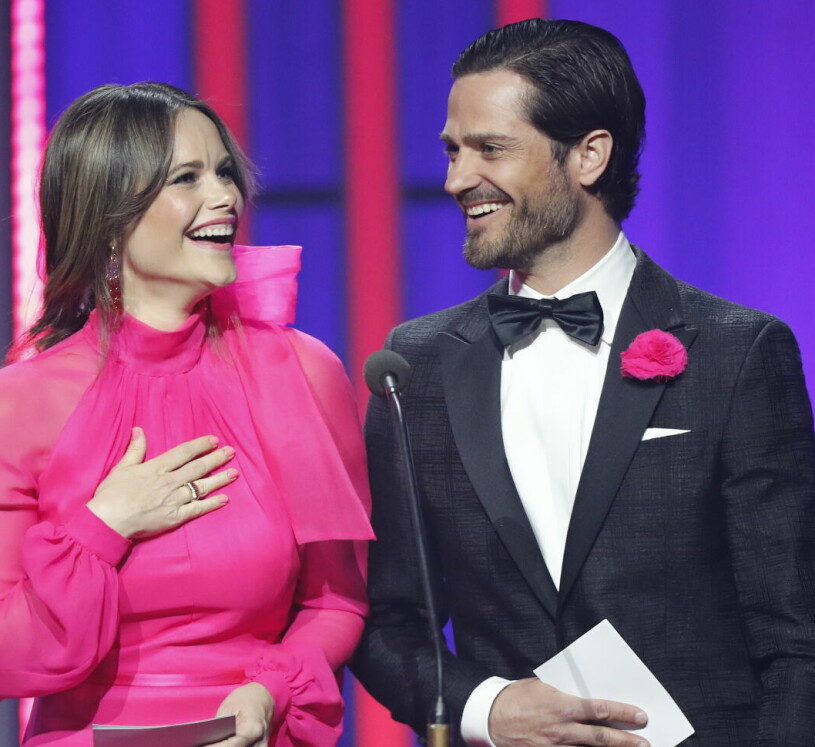 Glamourparet Sofia och Carl Philip. Prinsessan Sofia och prins Carl Philip på QX-galan 2022