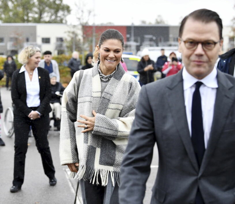 Kronprinsessparet i pandemins spår. Kronprinsessan Victoria Prins Daniel Länsbesök Kronoberg
