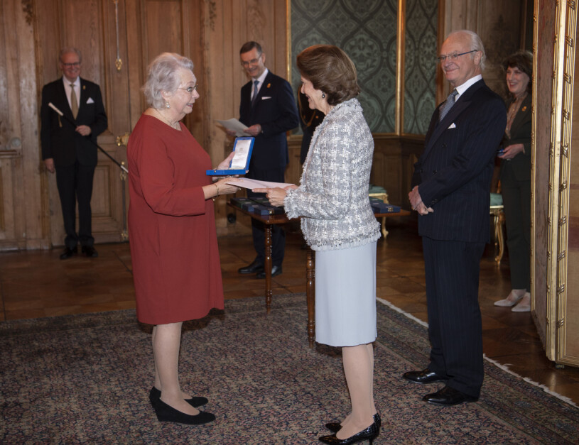 Drottning Silvia gratulerar sin kära svägerska, som i det privata alltid har varit en av hennes närmaste rådgivare. Prinsessan Christina Drottning Silvia Kungen Medalj Kungliga slottet