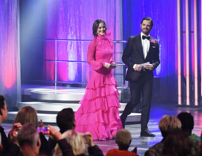 Prinsparet strålade på QX-galan! Prinsessan Sofia och prins Carl Philip