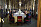 Gästerna vid bordet under kungamiddagen i Karl XI:s galleri