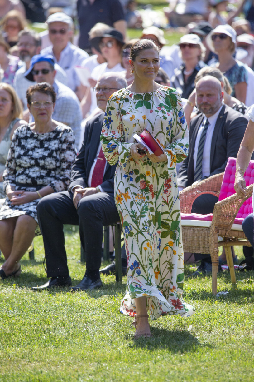 Kronprinsessan Victoria vid nationaldagsfirandet år 2019.