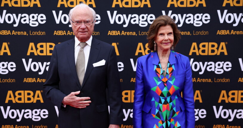 Mamma Mia! Kungaparet på ABBA:s galapremiär! Kungaparet på ABBA:s galapremiär