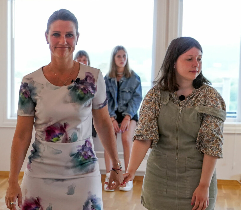 ”Supermamman” Märtha Louise med sina barn. Prinsessan Märtha Louise barnen