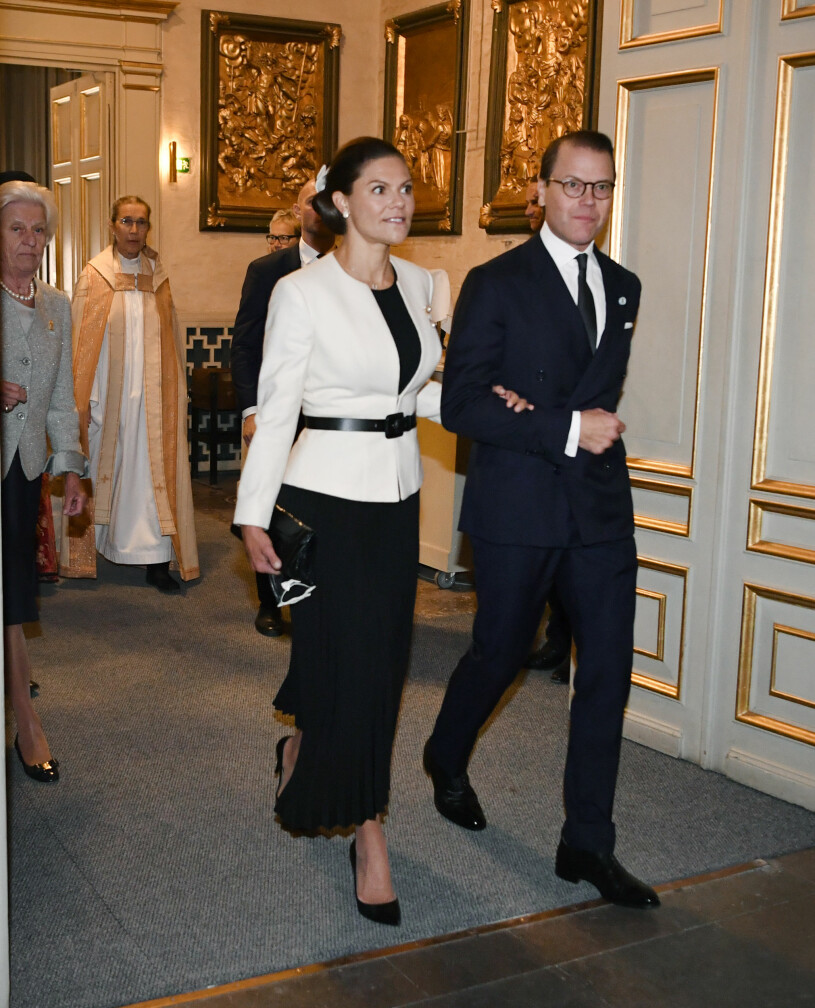 Kronprinsessan satsade på en svartvit look!